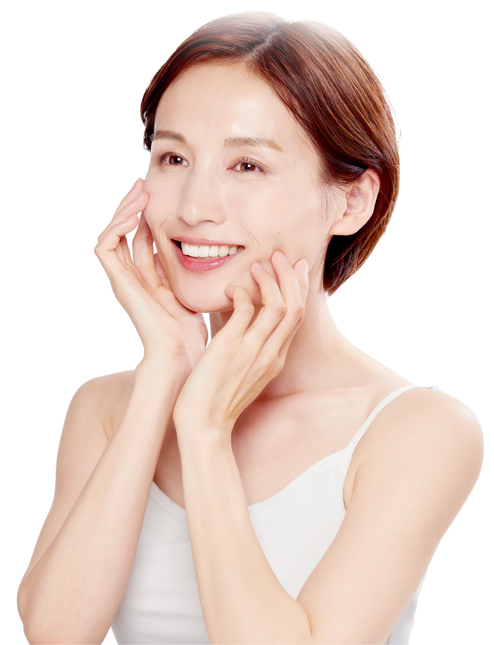 スキンケアをする女性